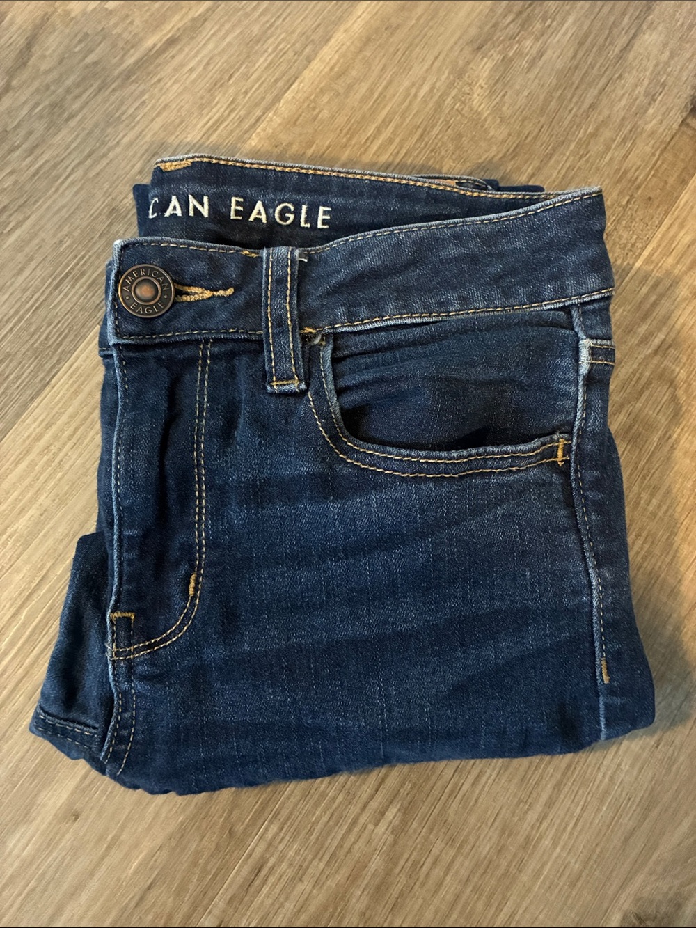 American Eagle Indigo Next Level Stretch Skinny Jeans - Size 2